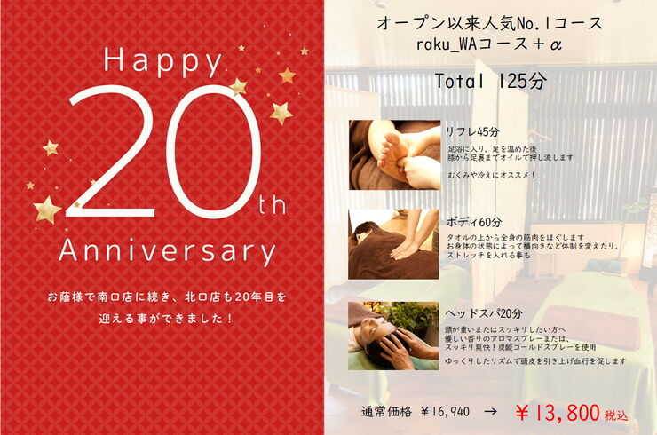 NEW1-a 北口店20thアニCA 2026年8月（A4 POP）